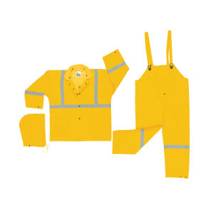 traje 3 pza amarillo, chaqueta, capucha desmontable, pantalón