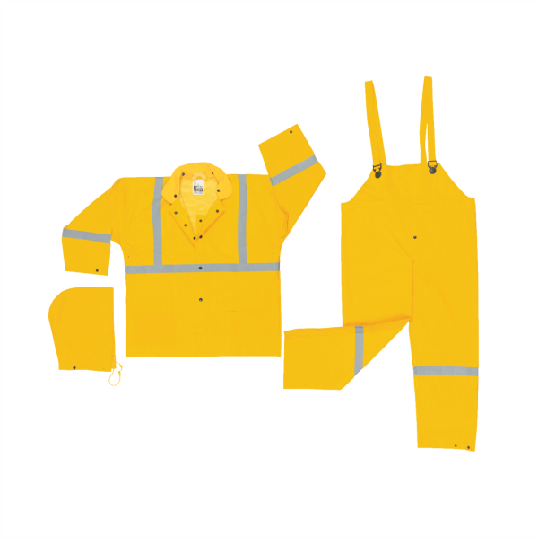 traje 3 pza amarillo, chaqueta, capucha desmontable, pantalón