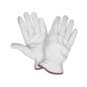 Gte. Driver Piel de cabra Premium Pulgar Keystone, Blanco