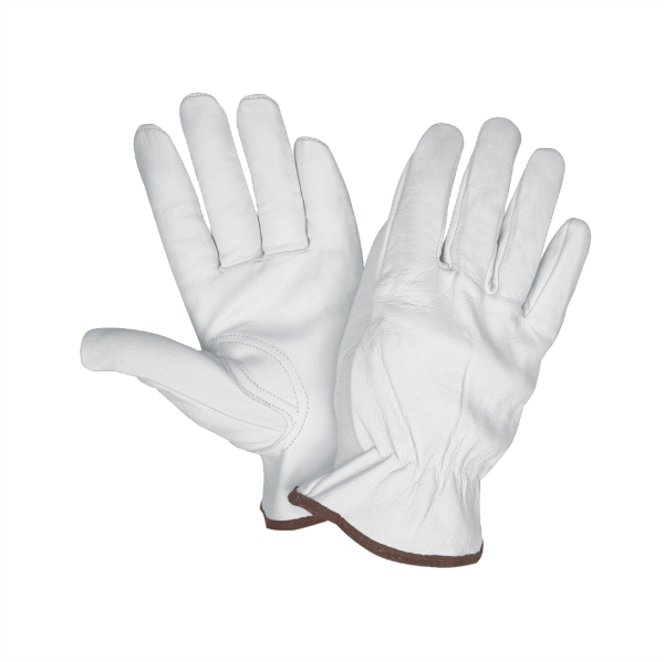Gte. Driver Piel de cabra Premium Pulgar Keystone, Blanco