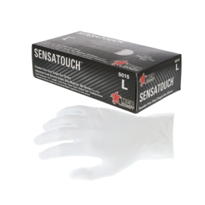 Gte. SensaGuard Vinil desechable, 5 mil, transparente, SP