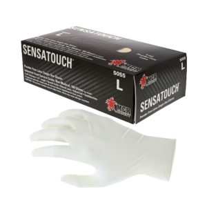 Sensaguard gte látex, caucho natural de 5 mil,libre de polvo