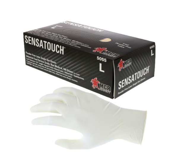 Sensaguard gte látex, caucho natural de 5 mil,libre de polvo