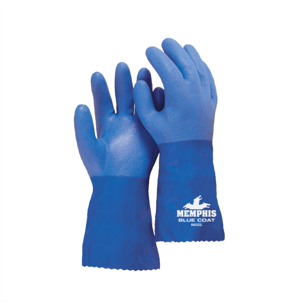Gte BLUE COAT, triple capa de PVC, Guantelete 12"