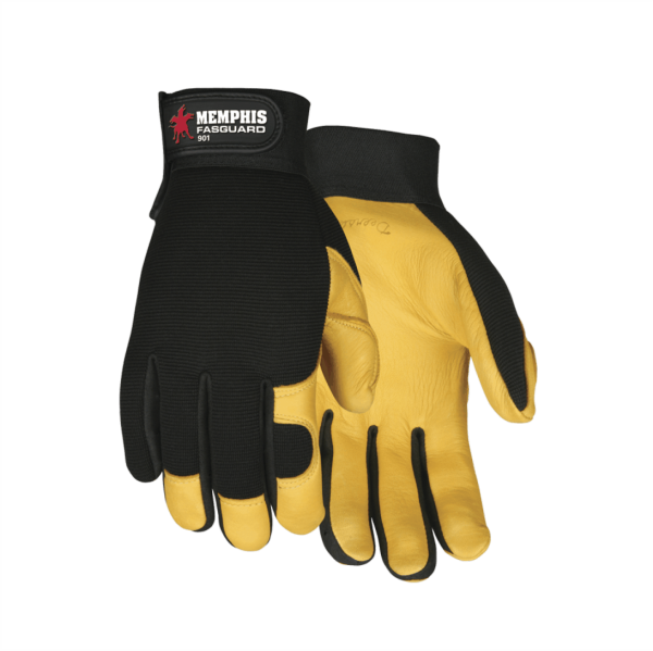 Gte. Multi-task, Piel de venado/Spandex, Amarillo/Negro