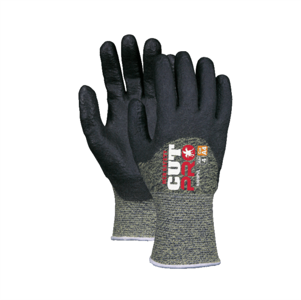 Gte KS-4, kevlar®/acero, palma y dorso, PVC