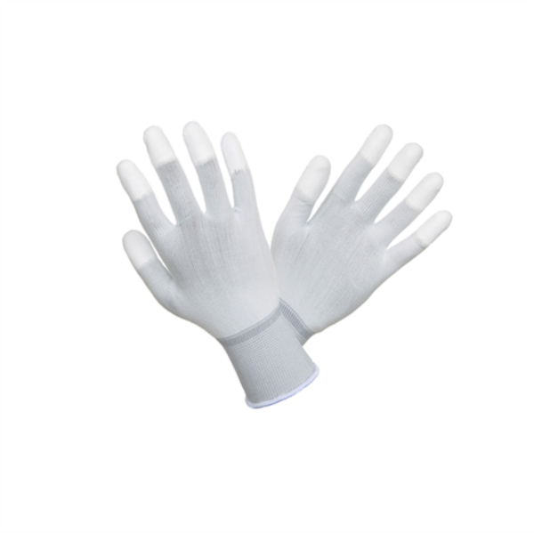 Gte Poliéster blanco con PU blanco en puntas