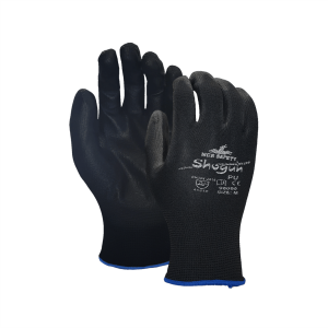 Guante 60% Poly Negro con 40% recub PU negro