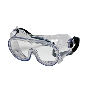 Goggle, Lente claro, montura PVC, correa de goma