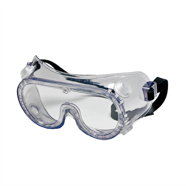 Goggle, Lente claro, montura PVC, correa de goma