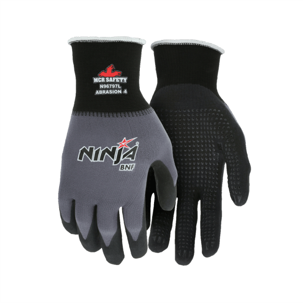 NINJA BNF NYLON/SPANDEX BNF EN PALMA Y DEDOS CON PUNTOS