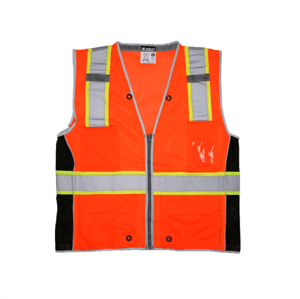 Chaleco LUMINATOR,clase 2,Naranja C/cintas reflectivas, NG