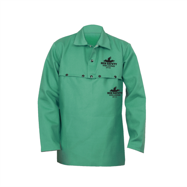 Camisola de algodón retardante a la flama espalda abierta