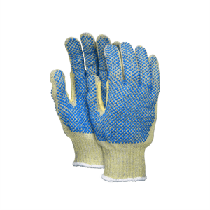 Gte. Kevlar/Acero/Nylon/ algodón/poly gris PVC 2 lados