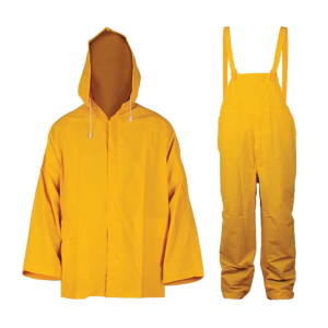JUEGO IMPERMEABLE DOS PIEZAS DE POLIESTER Y PVC
