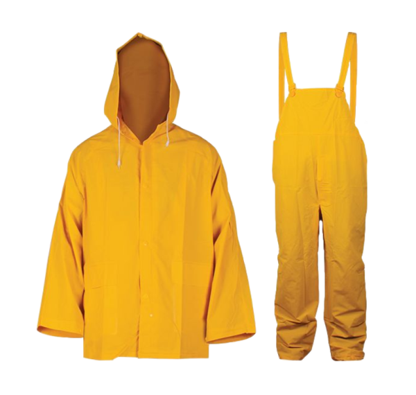 JUEGO IMPERMEABLE DOS PIEZAS DE POLIESTER Y PVC