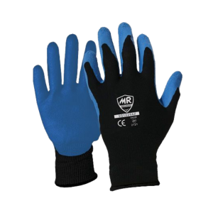GUANTE POLIEST NGR PMA LATEX AZ-NR