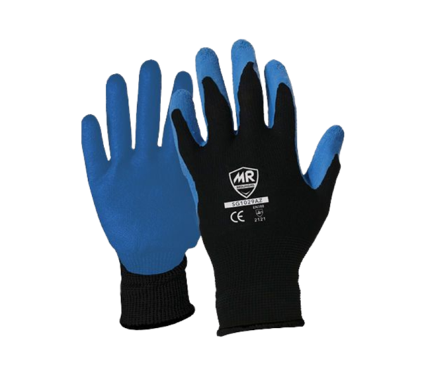 GUANTE POLIEST NGR PMA LATEX AZ-NR