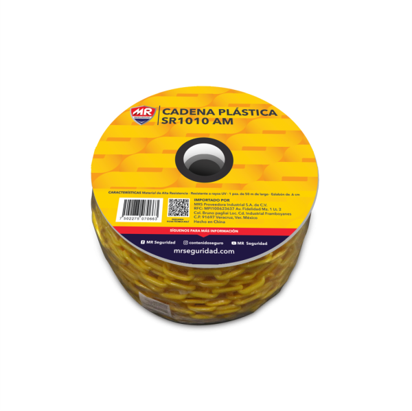CADENA PLASTICA 50 MTS AMARILLA / ROJA