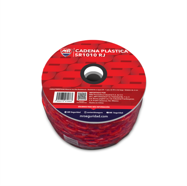 CADENA PLASTICA 50 MTS AMARILLA / ROJA - Imagen 2