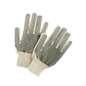 Gte. 70/30 algodón/poly nat pesado Br PVC- dot 2 lados