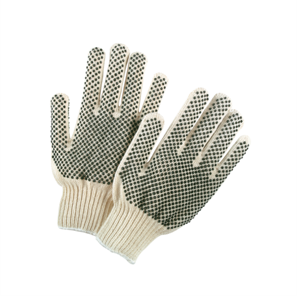 Gte. 70/30 algodón/poly nat pesado Br PVC- dot 2 lados