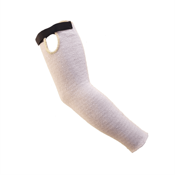 Manga 70/30 algodon/poly 18" nat con velcro