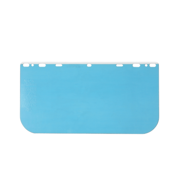 Protector facial de policarbonato claro, 8" x 15.5", .040
